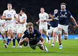 Duhan van der Merwe scores a wonder try for Scotland against England during 2023 Six Nations