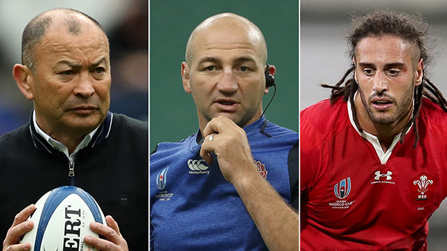 Eddie Jones, Steve Borthwick and Josh Navidi photos