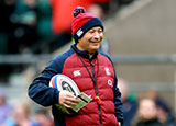 Eddie Jones at England training session during 2020 Six Nations