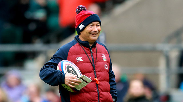 Eddie Jones at England training session during 2020 Six Nations