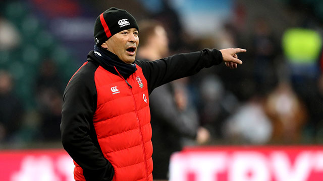 Eddie Jones prior to match at Twickenham