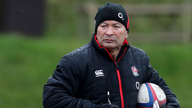 Eddie Jones takes an England training session