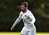 Elliot Daly in training with England