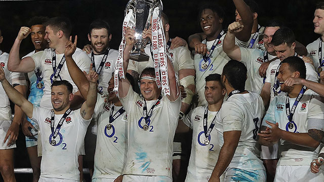 England celebrate winning 2017 Six Nations