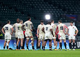 England players after defeat to Scotland in 2021 Six Nations