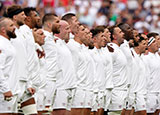 England players line up before Wales match in 2023 summer series