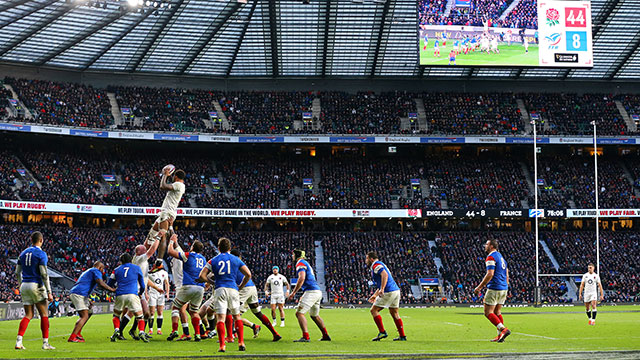 England v France at Twickenham during 2019 Six Nations