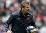 Fabien Galthie at the France v England match in 2020 Six Nations