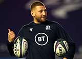 Finn Russell before the Scotland v Georgia match in 2020 autumn internationals