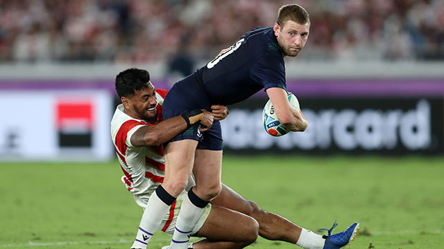 Finn Russell in action for Scotland against Japan at the 2019 Rugby World Cup