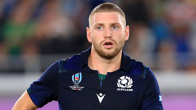 Finn Russell in action for Scotland during Ireland v Scotland pool match at 2019 Rugby World Cup