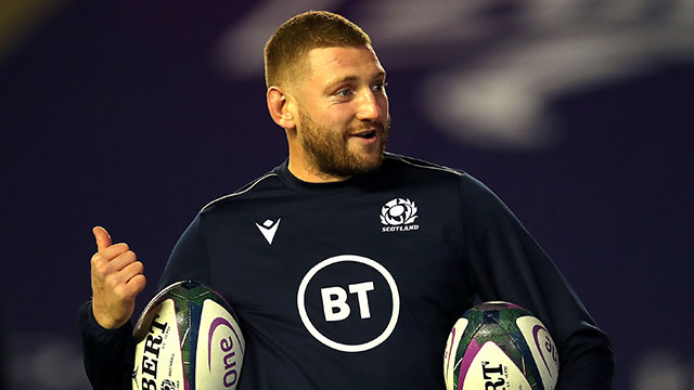 Finn Russell warming up before the Scotland v Georgia match during 2020 Autumn Internationals