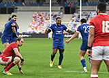 France celebrate victory over Wales in 2021 Six Nations