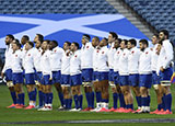 France line up against Scotland during 2020 Autumn Nations Cup
