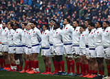 France team line up against Scotland during 2020 Six Nations