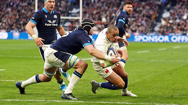 Gael Fickou scores for France v Scotland in 2023 Six Nations