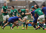 Garry Ringrose in action for Ireland against France during 2021 Six Nations