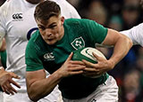 Garry Ringrose in action for Ireland v England in 2019 Six Nations