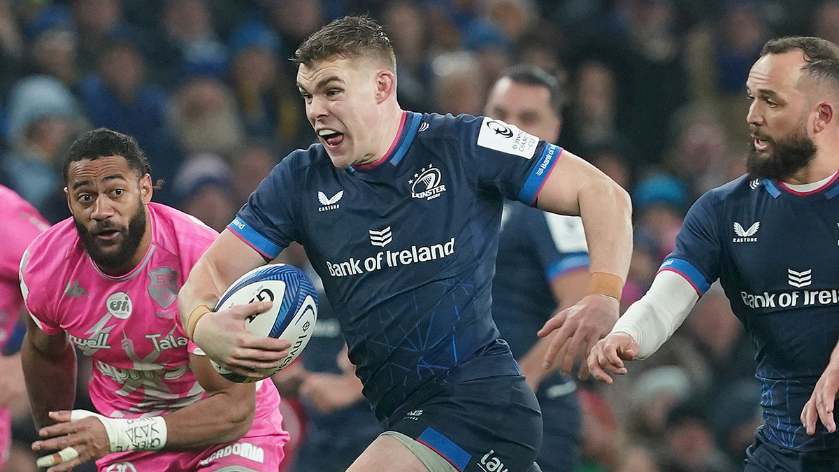 Garry Ringrose in action for Leinster v Stade Francais in January 2024