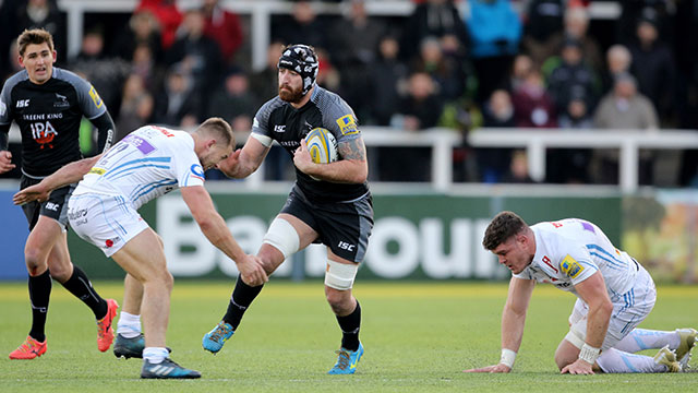 Gary Graham in action for Newcastle Falcons