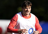George Furbank in training with England during 2021 Autumn Internationals