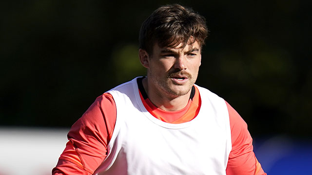 George Furbank in training with England during 2021 Autumn Internationals