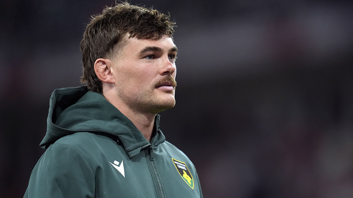 George Furbank playing for Northampton Saints