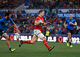 George North scores against Italy in Rome