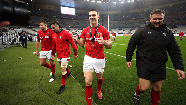 George North wins man of the match award after France v Wales Six Nations match