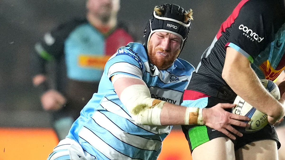 Gregor Brown in action for Glasgow Warriors against Harlequins in Champions Cup