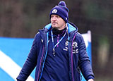 Gregor Townsend at a Scotland training session before 2022 Six Nations