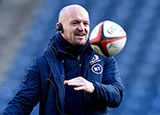 Gregor Townsend during captains run at BT Murrayfield Stadium in 2020 Six Nations
