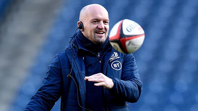 Gregor Townsend during captains run at BT Murrayfield Stadium in 2020 Six Nations