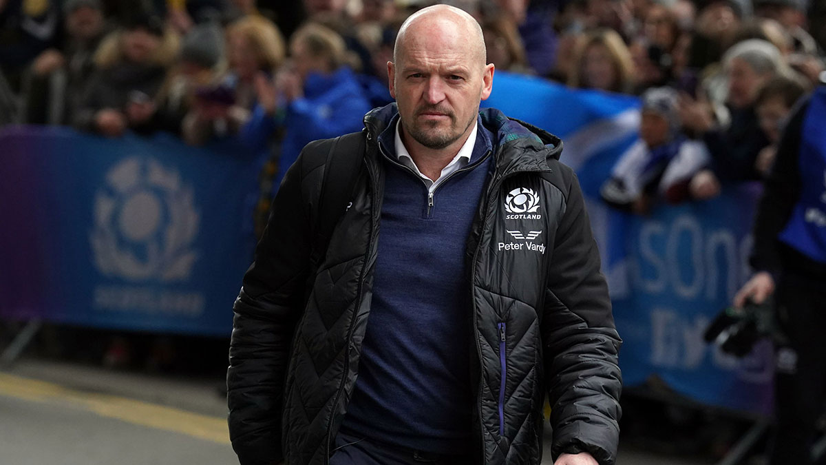 Gregor Townsend walks to stadium ahead of Scotland v England match in 2024 Six Nations 