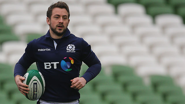 Greig Laidlaw training with Scotland