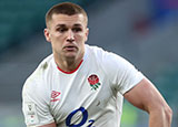 Henry Slade in action for England v France in 2021 Six Nations