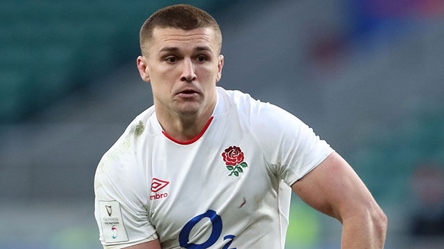 Henry Slade in action for England v France in 2021 Six Nations