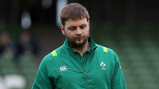 Iain Henderson before Ireland v Scotland match at Aviva Stadium