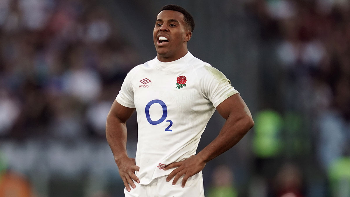 Immanuel Feyi-Waboso during Italy v England match in 2024 Six Nations