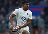 Immanuel Feyi Waboso in action for England v Ireland during 2024 Six Nations