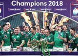 Ireland celebrate Grand Slam victory at Twickenham