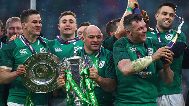 Ireland celebrate Grand Slam victory at Twickenham