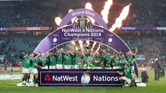 Ireland celebrate Grand Slam victory at Twickenham