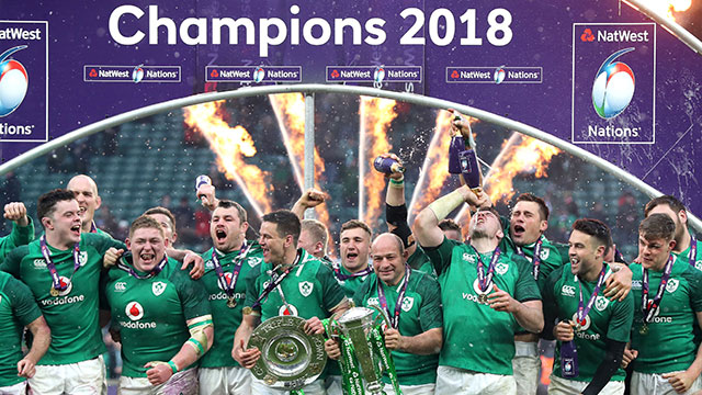 Ireland celebrate Grand Slam victory at Twickenham