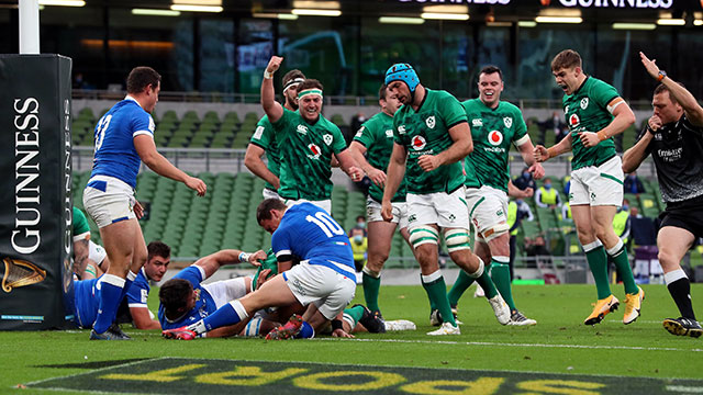 Ireland hammered Italy 50-17 in 2020 Six Nations