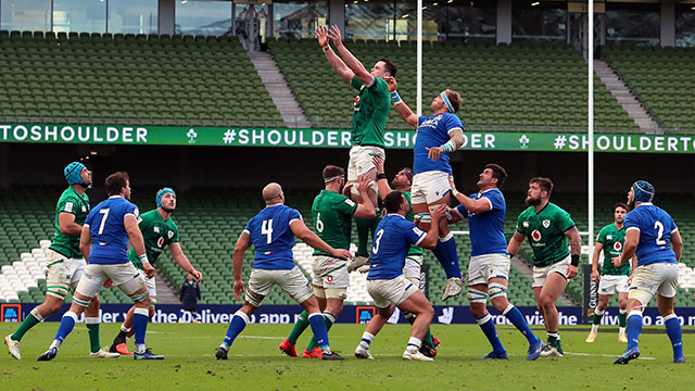 Ireland v Italy at Aviva Stadium in 2020 Six Nations