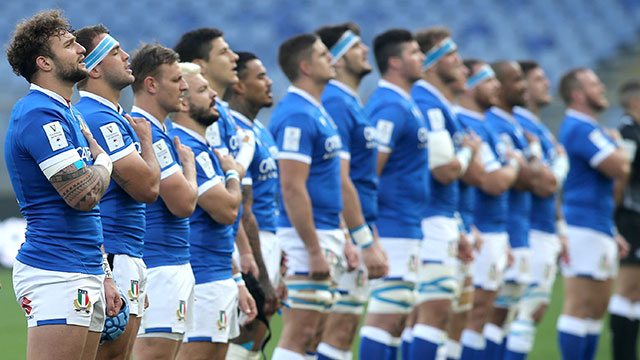 Italy line up against Ireland in 2021 Six Nations