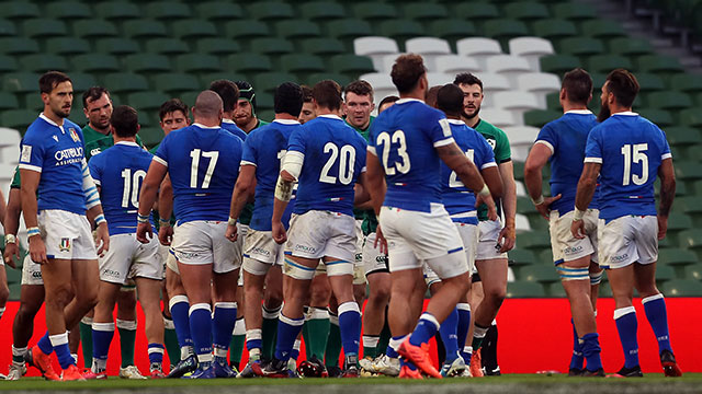 Italy lost to Ireland at Aviva Stadium in 2020 Six Nations