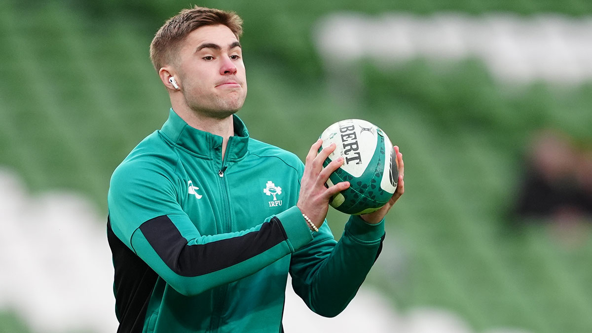 Jack Crowley ahead of Ireland v England match in 2025 Six Nations