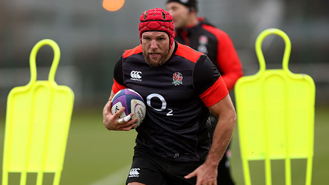 James Haskell training with England